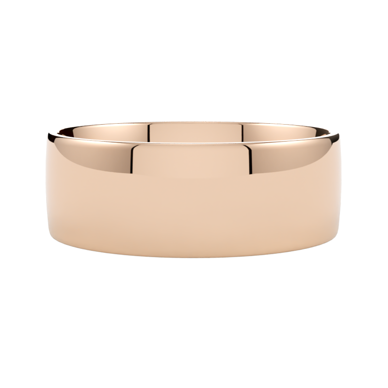 tradycyjne szerokie obrączki ślubne złoto różowe 585